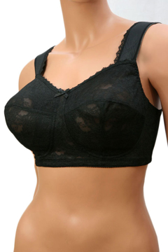 Plus Size Full Support Bra with Lace Cups