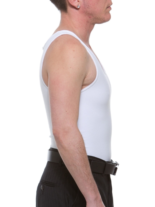 Cotton Concealer Tank Top. FTM Chest Binders for Trans Men by Underworks