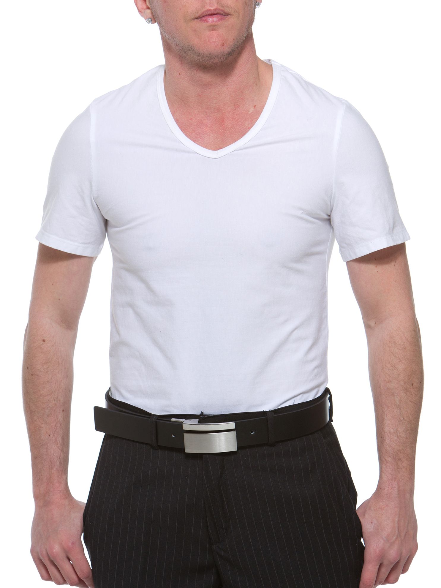 MagiCotton V-Neck Compression Shirt. FTM Chest Binders for Trans