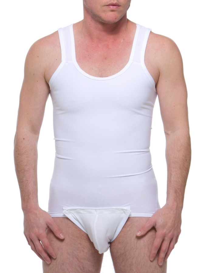 Underworks FTM White Compression Tanksuit Girdle